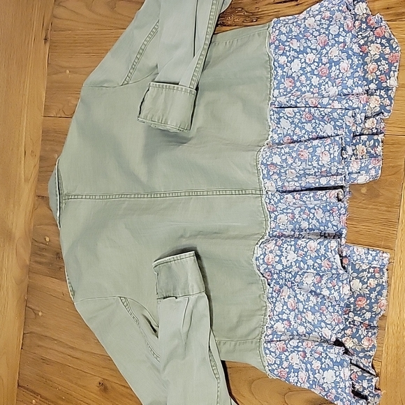 We the Free by Free People women's S army style boho button up jacket - Picture 8 of 8